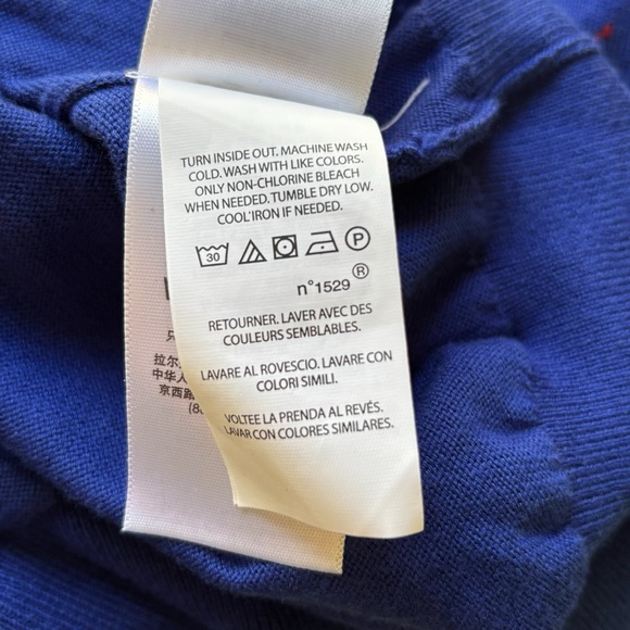 Polo Ralph Lauren Pima Cotton Men’s V-Neck Sweater Size‎ Large - Picture 6 of 6